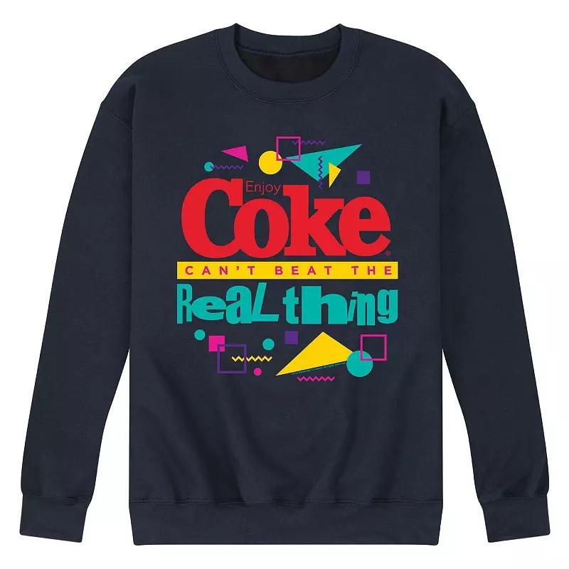 Men's Licensed Character CocaCola Can't Beat the Real Thing Graphic Sweatshirt,  Product Image