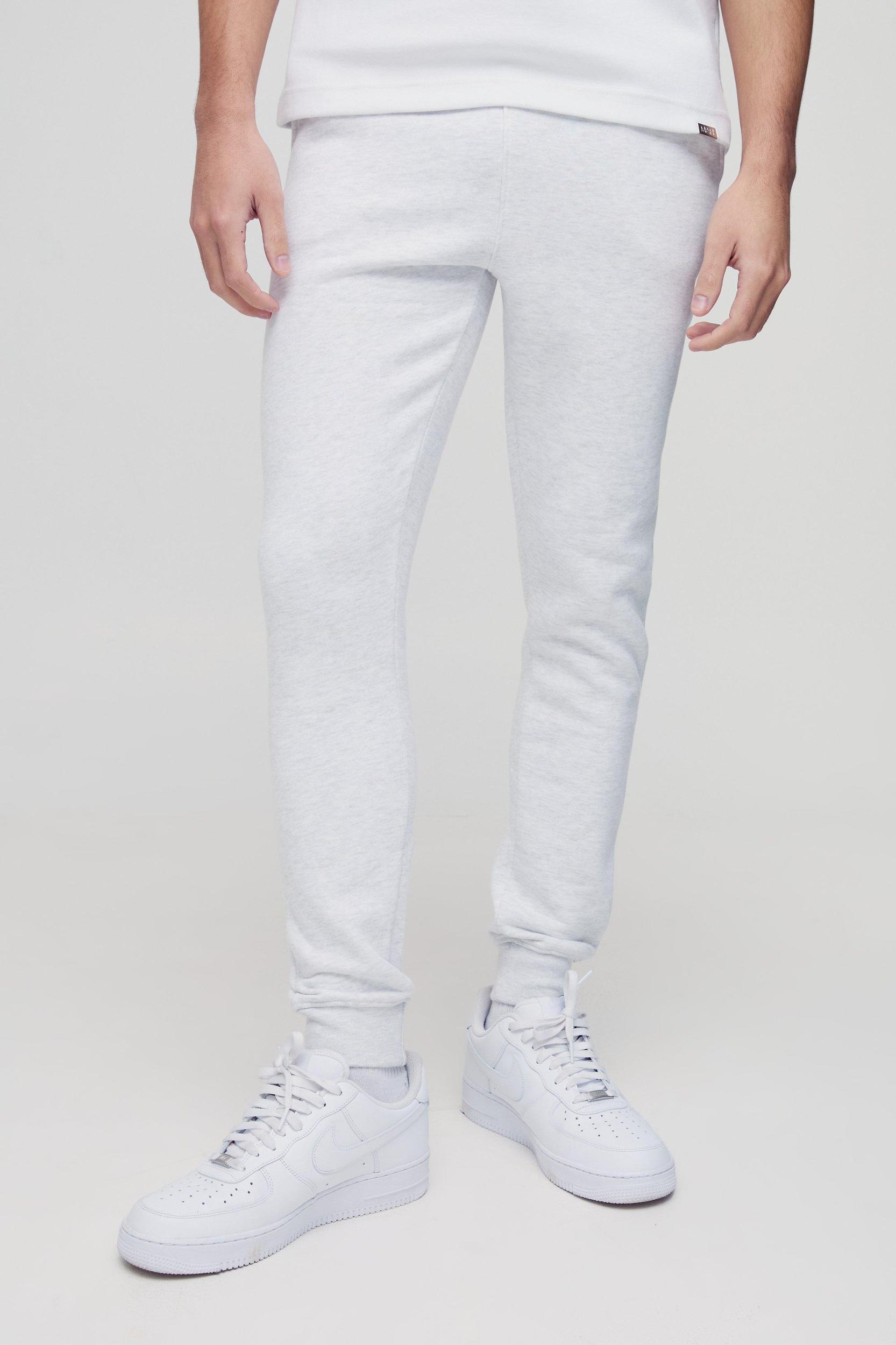 330GSM Basic Skinny Fit Sweatpants | boohooMAN USA Product Image