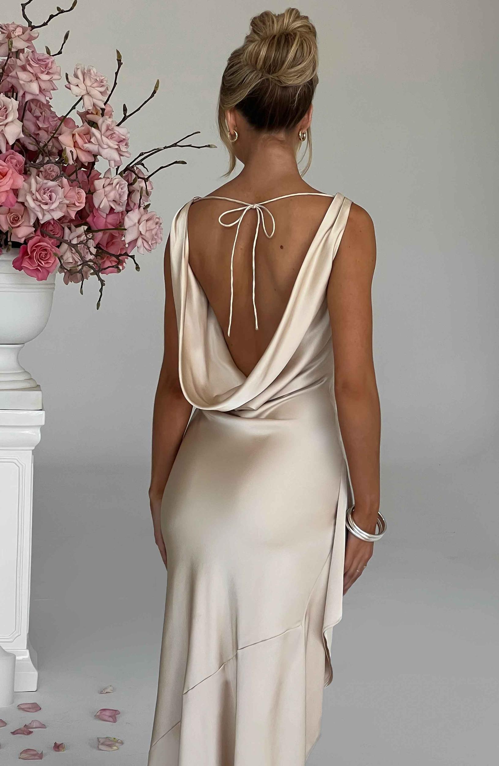 Marilyn Maxi Dress - Champagne Product Image