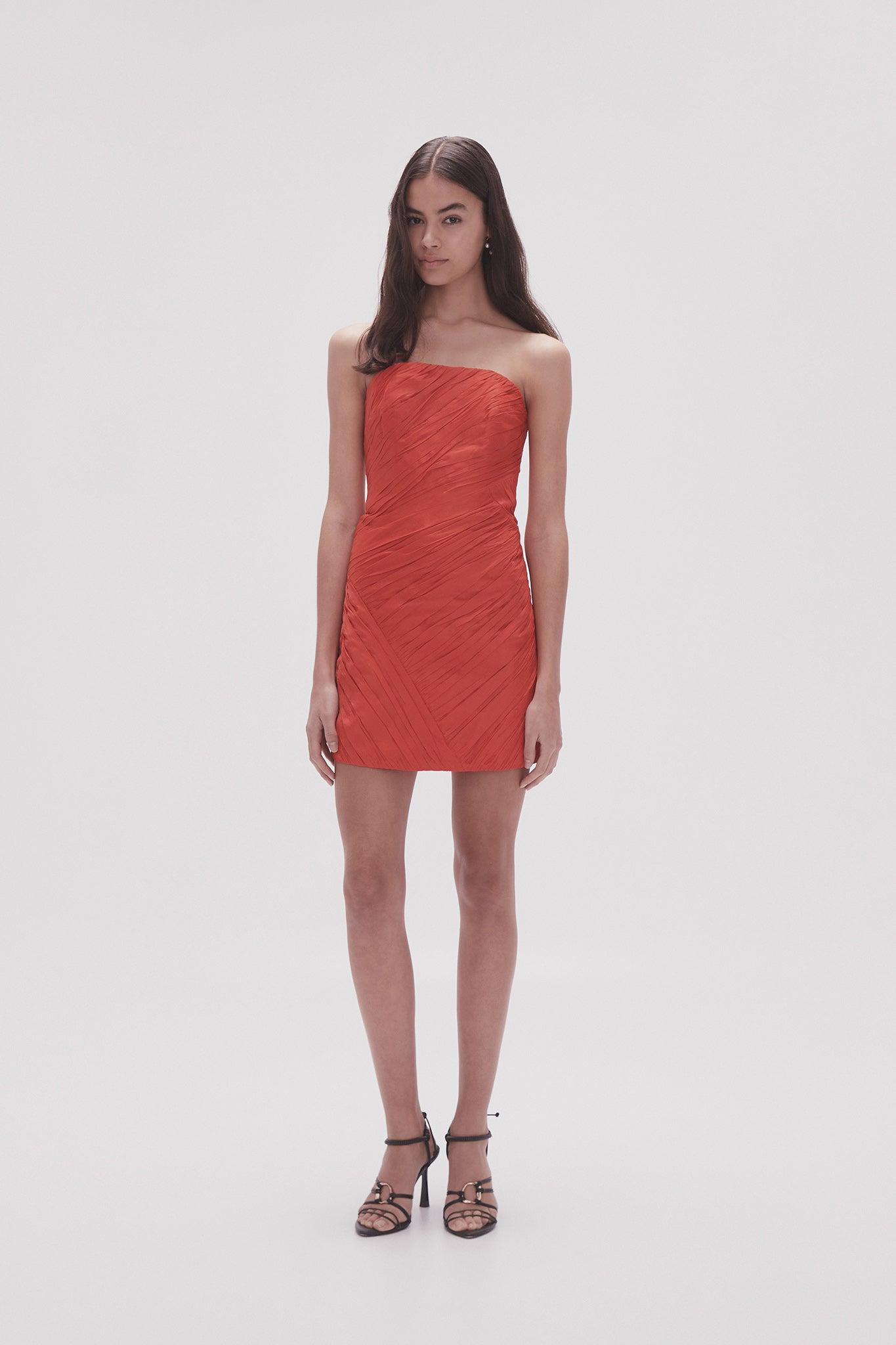 Anima Ruched Mini Dress Product Image