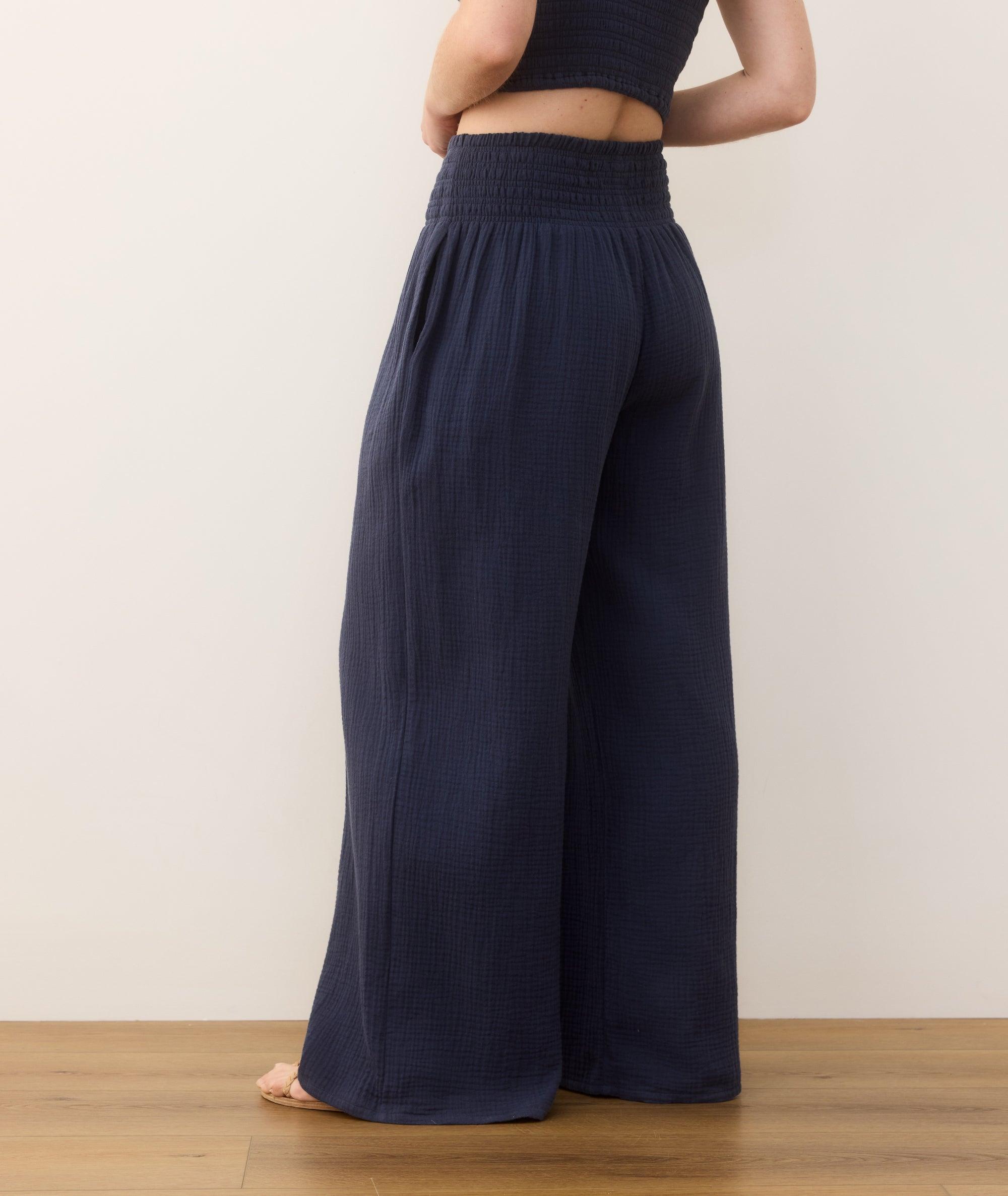 Sophia Double Cloth Palazzo Pant Product Image
