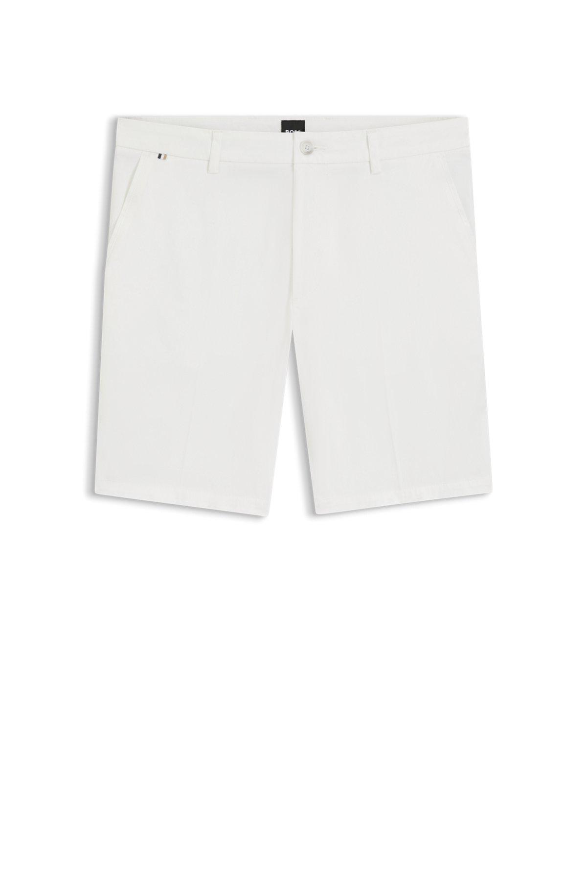 Modern-fit shorts in stretch-cotton twill Product Image