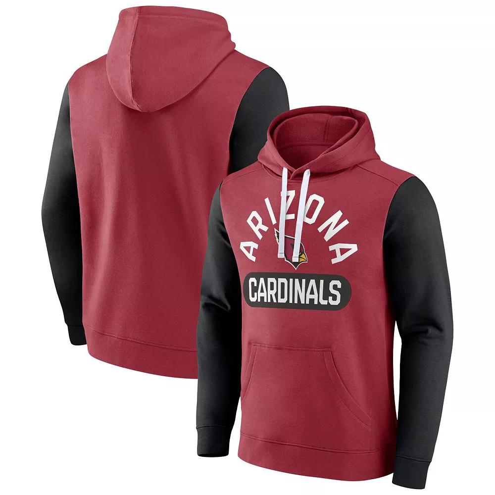 Men's Fanatics Branded Cardinal Arizona Cardinals Extra Point Pullover Hoodie, Size: 3XL, Red Product Image