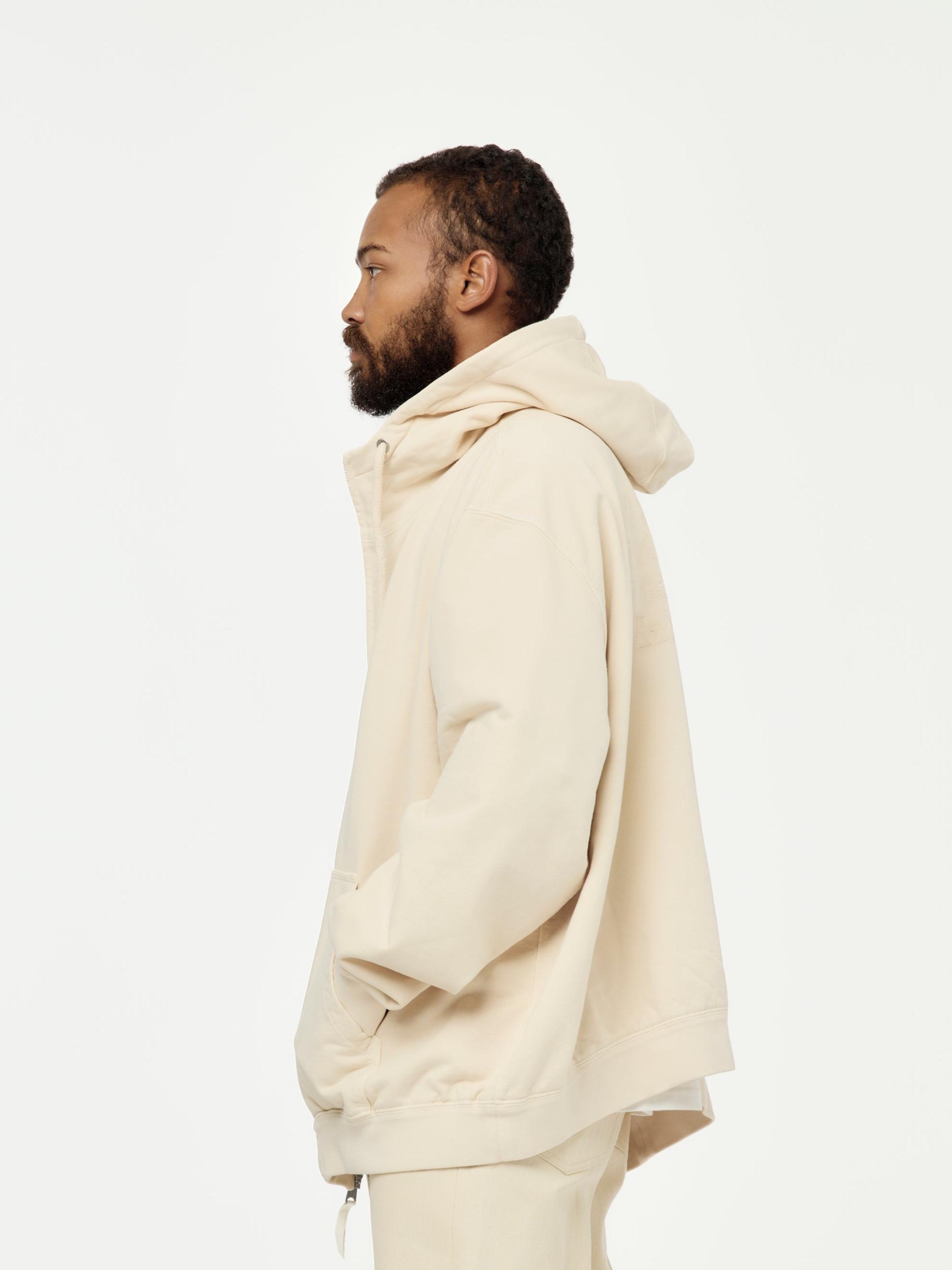Zip Sweatshirt (Beige) Product Image