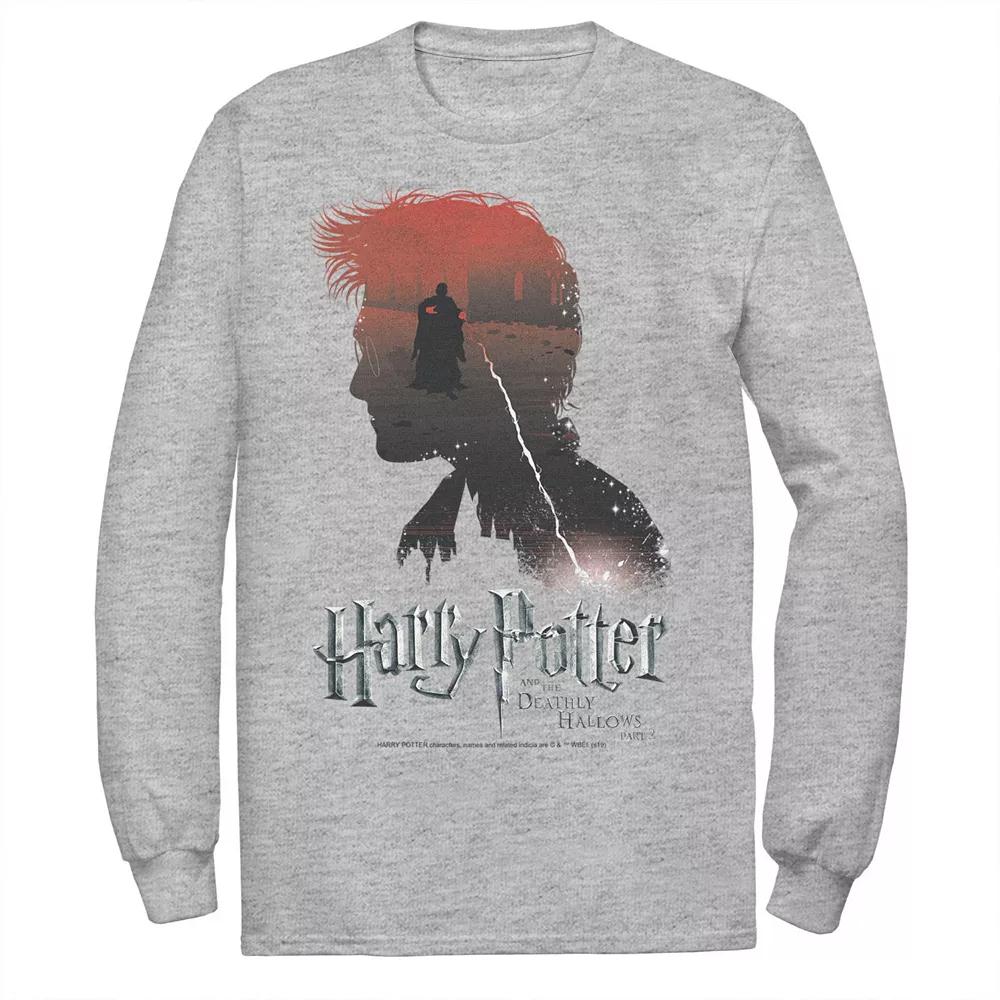 Men's Harry Potter Deathly Hallows Voldemort Silhouette Fill Tee,  Product Image