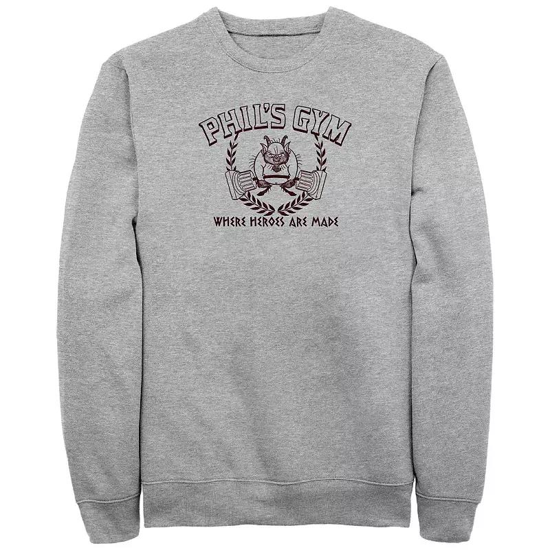 Disney's Hercules Phil's Gym Where Heroes Are Made Big & Tall Fleece Sweatshirt, Men's,  Product Image