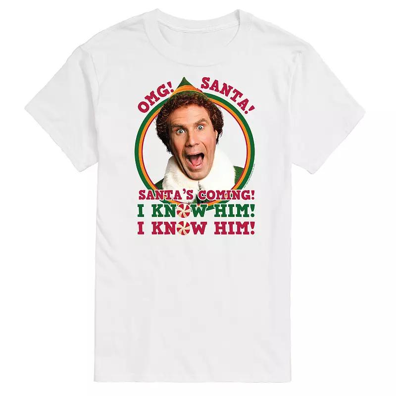 Men's Elf OMG Santa I Know Him Tee,  Product Image