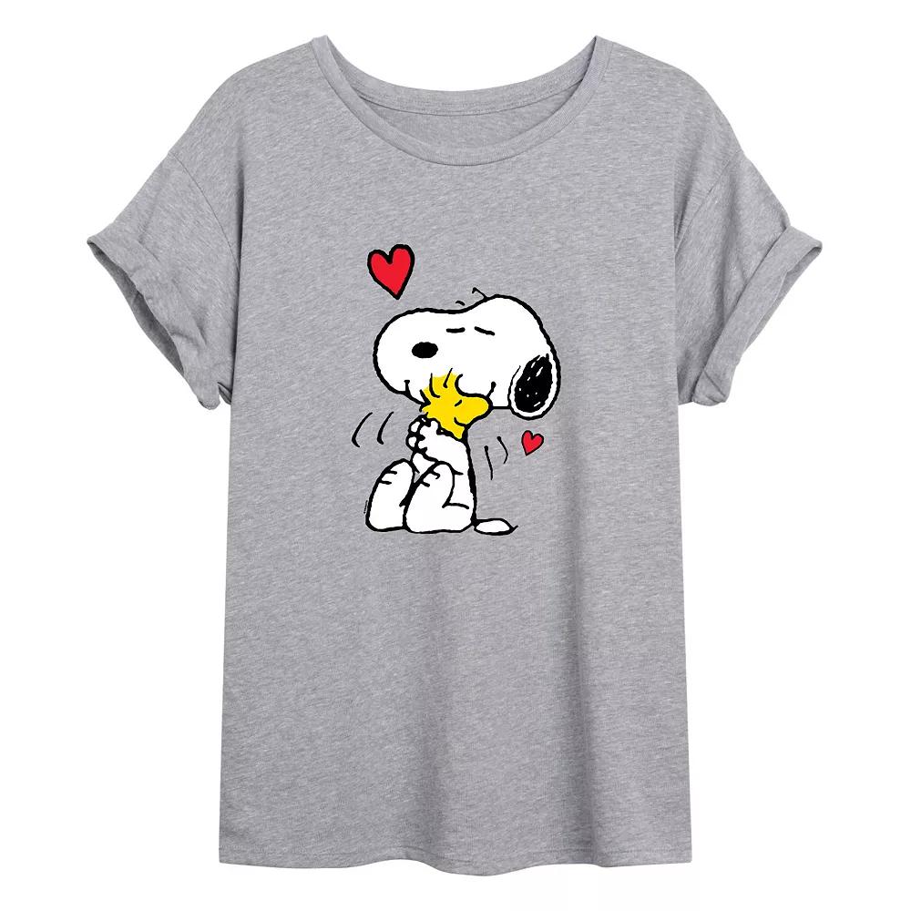 Juniors' Peanuts Snoopy Hug Over Product Image