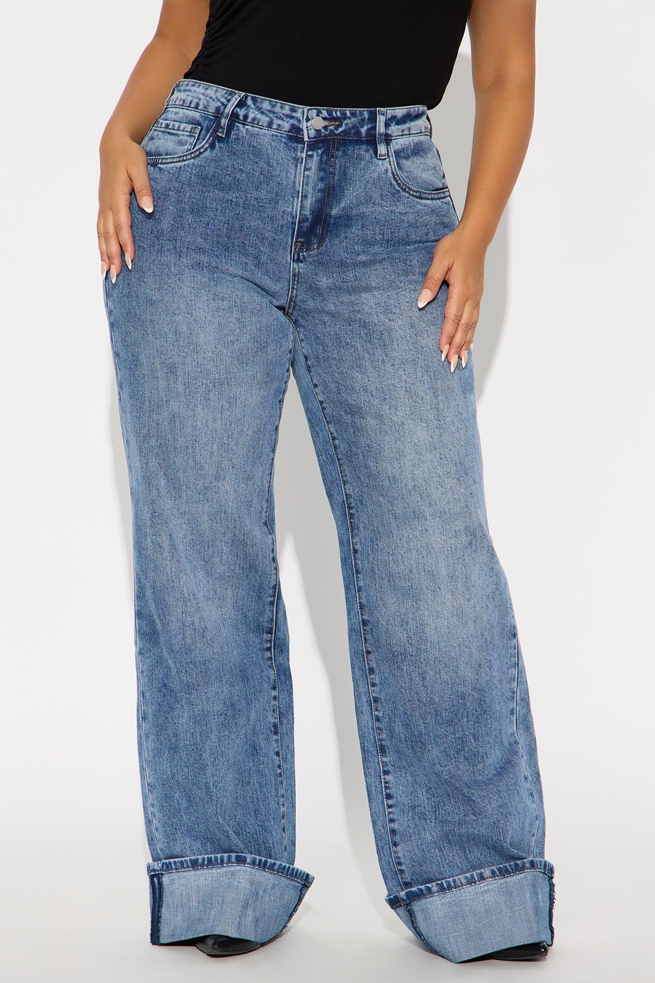 Tall On My Radar Cuffed Straight Leg Jeans - Medium Wash Female Product Image