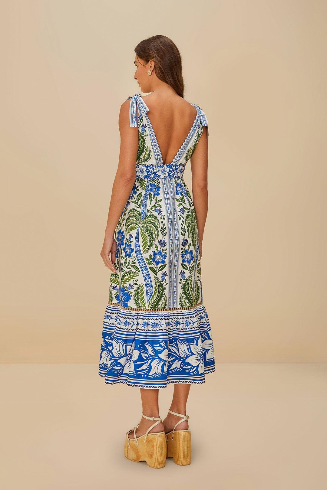 Off-White Tropicance Organic Cotton Midi Dress Product Image