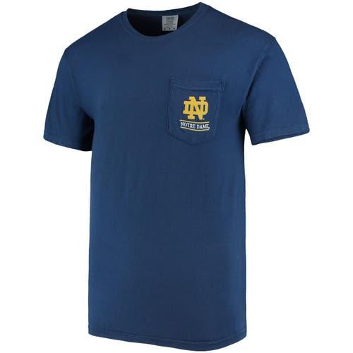 Mens Notre Dame Fighting Irish Circle Campus Scene T-Shirt Blue Product Image