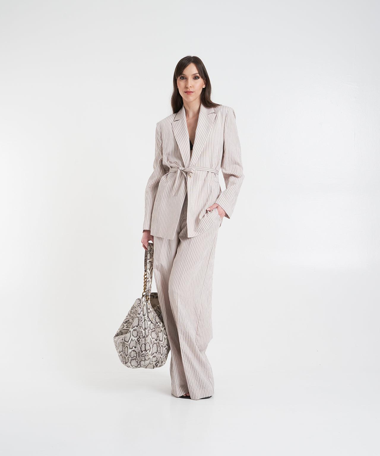 Striped flare pants Product Image