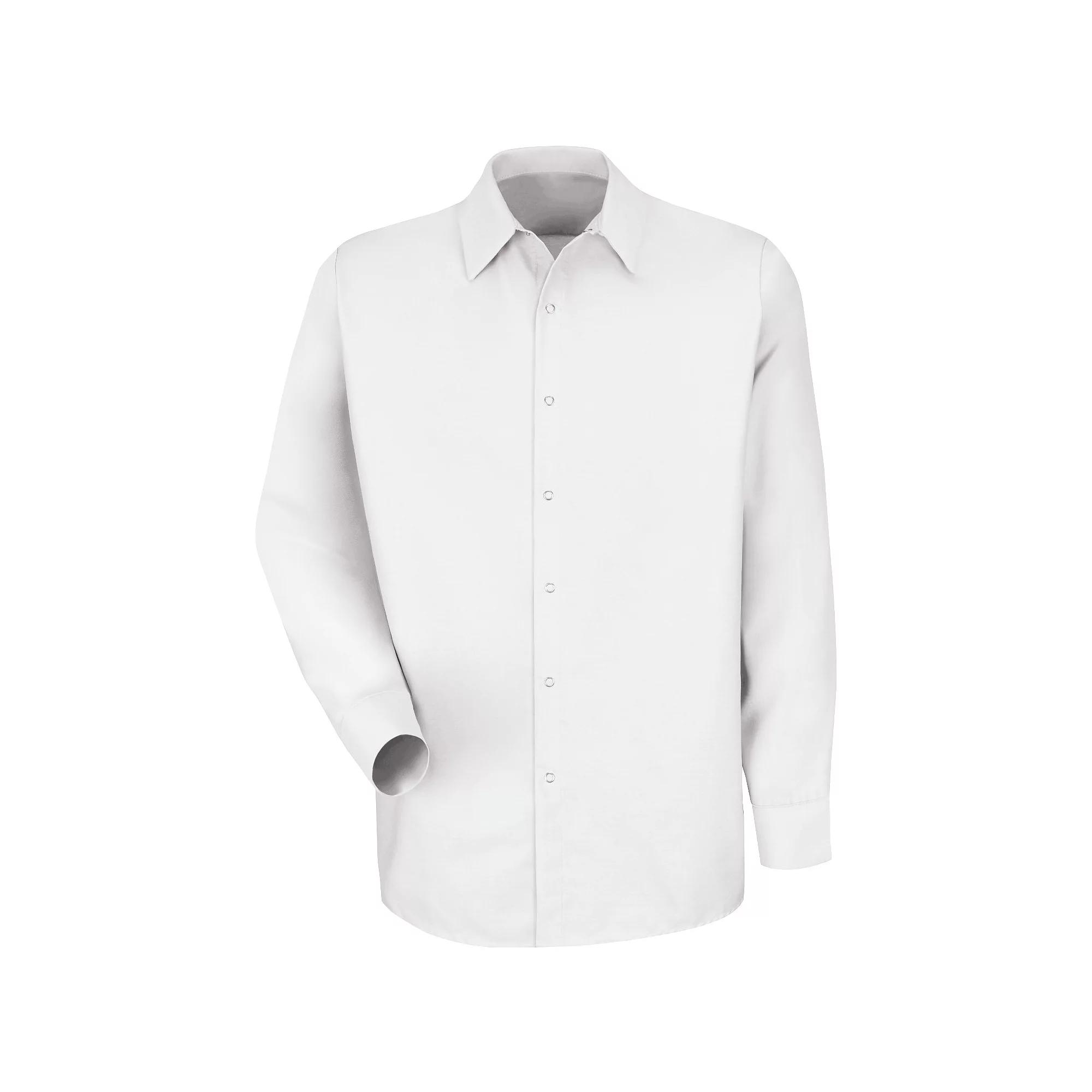 Men's Red Kap Classic-Fit Solid Button-Down Work Shirt, Size: Medium, White Product Image