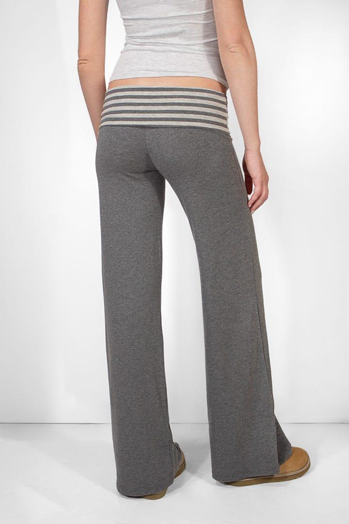 Wide-leg pants with cuffs Product Image