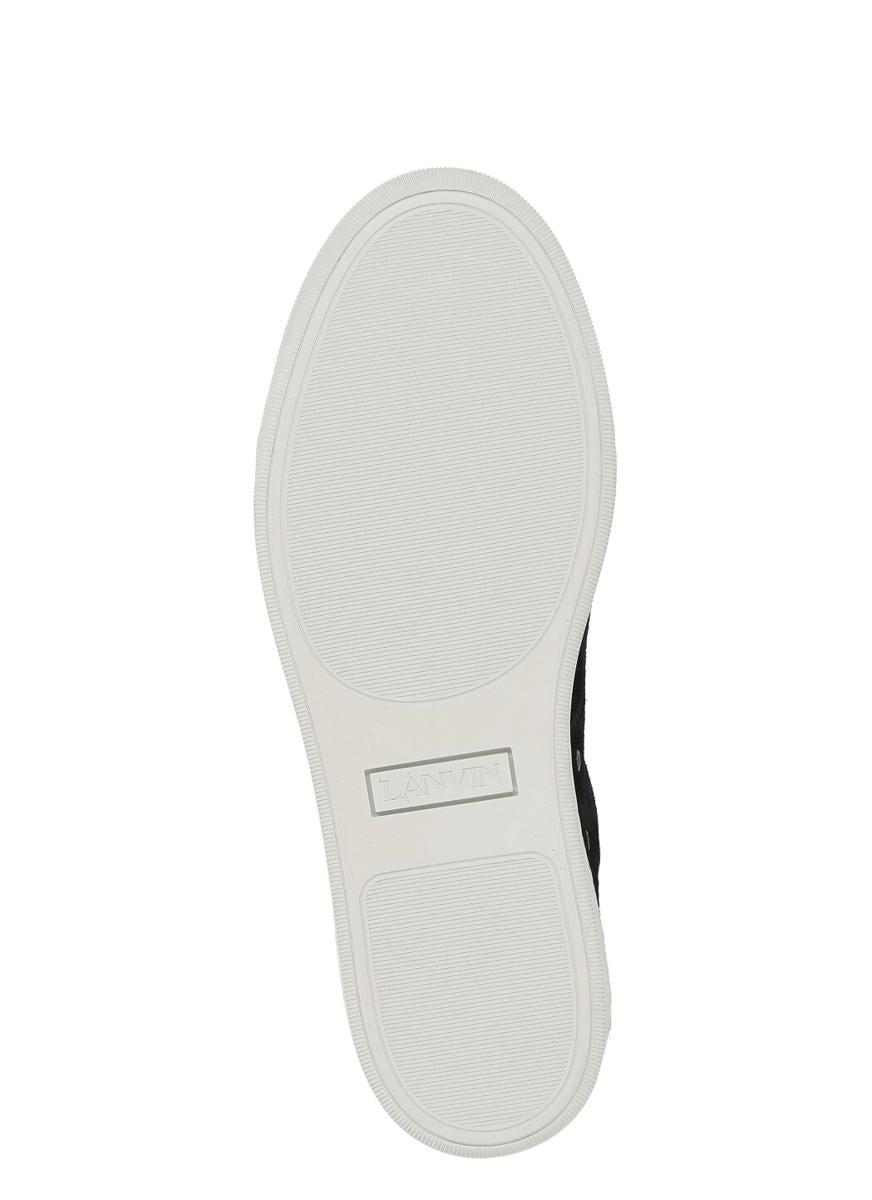 Black DBB1 Suede & Patent Leather Sneakers Product Image