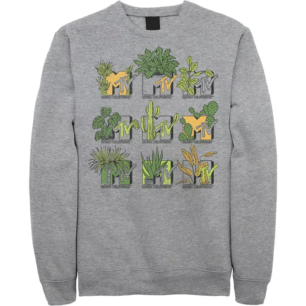 Men's MTV Mtve Succulents Plants Logo Sweatshirt,  Product Image