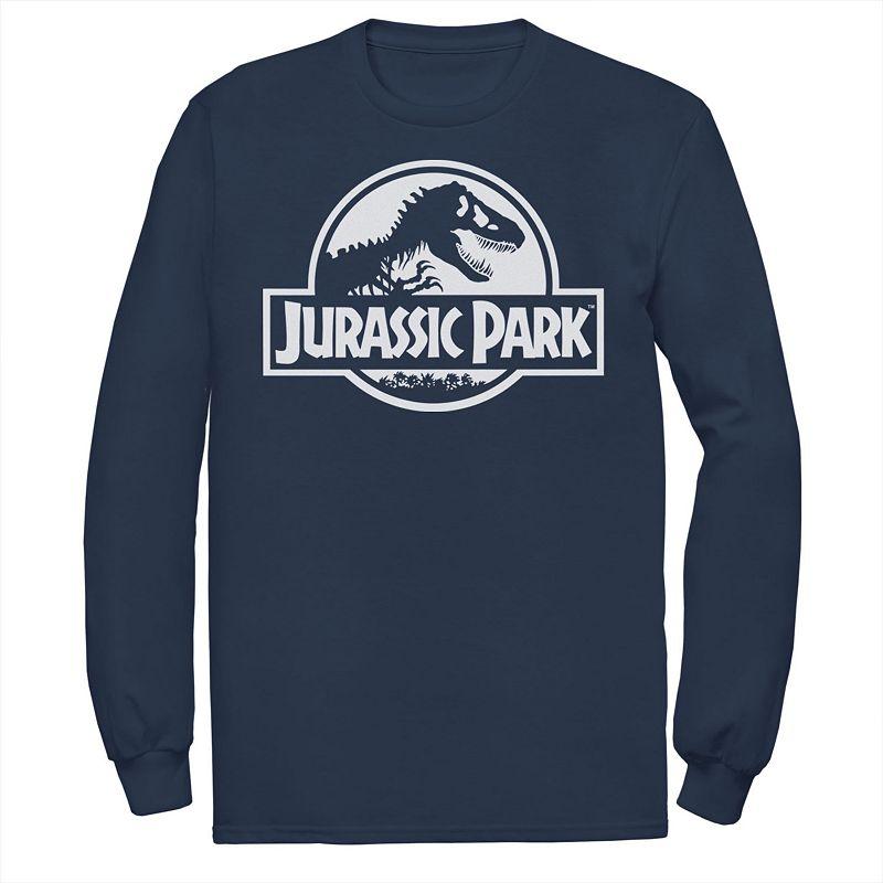 Men's Jurassic Park Beige Flat Movie Logo Tee,  Product Image