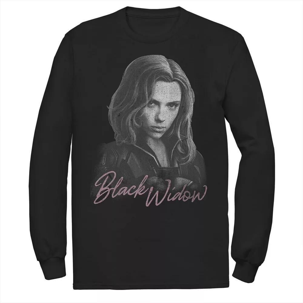 Men's Marvel Black Widow Movie Monochromatic Portrait Tee, Size: Medium Product Image