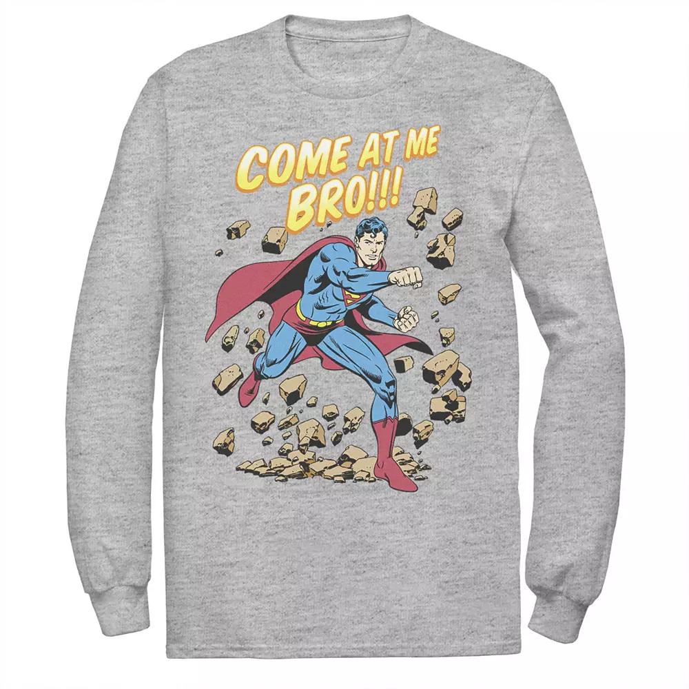 Men's DC Comics Superman Come At Me Bro Text Poster Tee,  Product Image