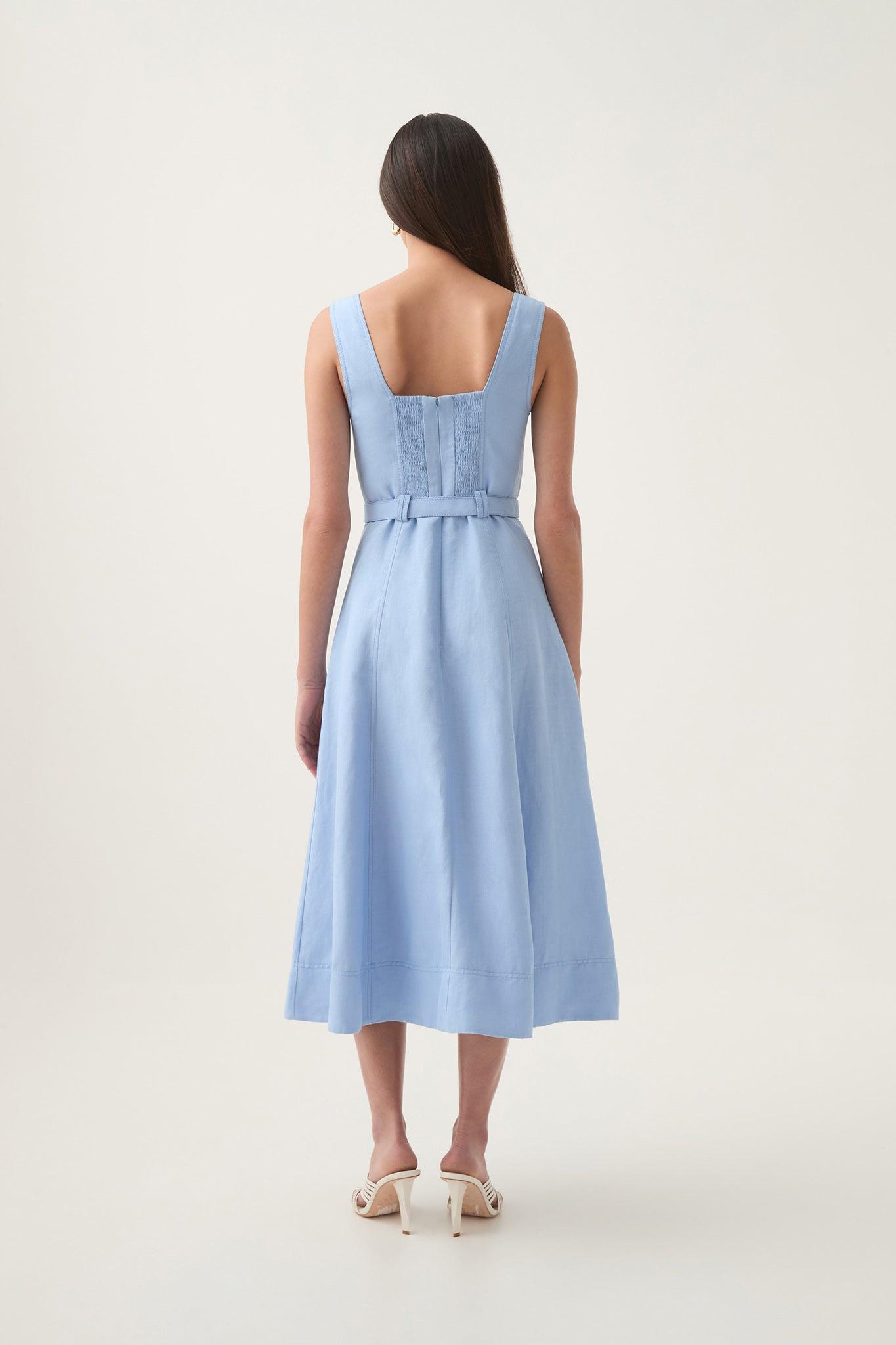 Primary Belted Midi Dress Product Image