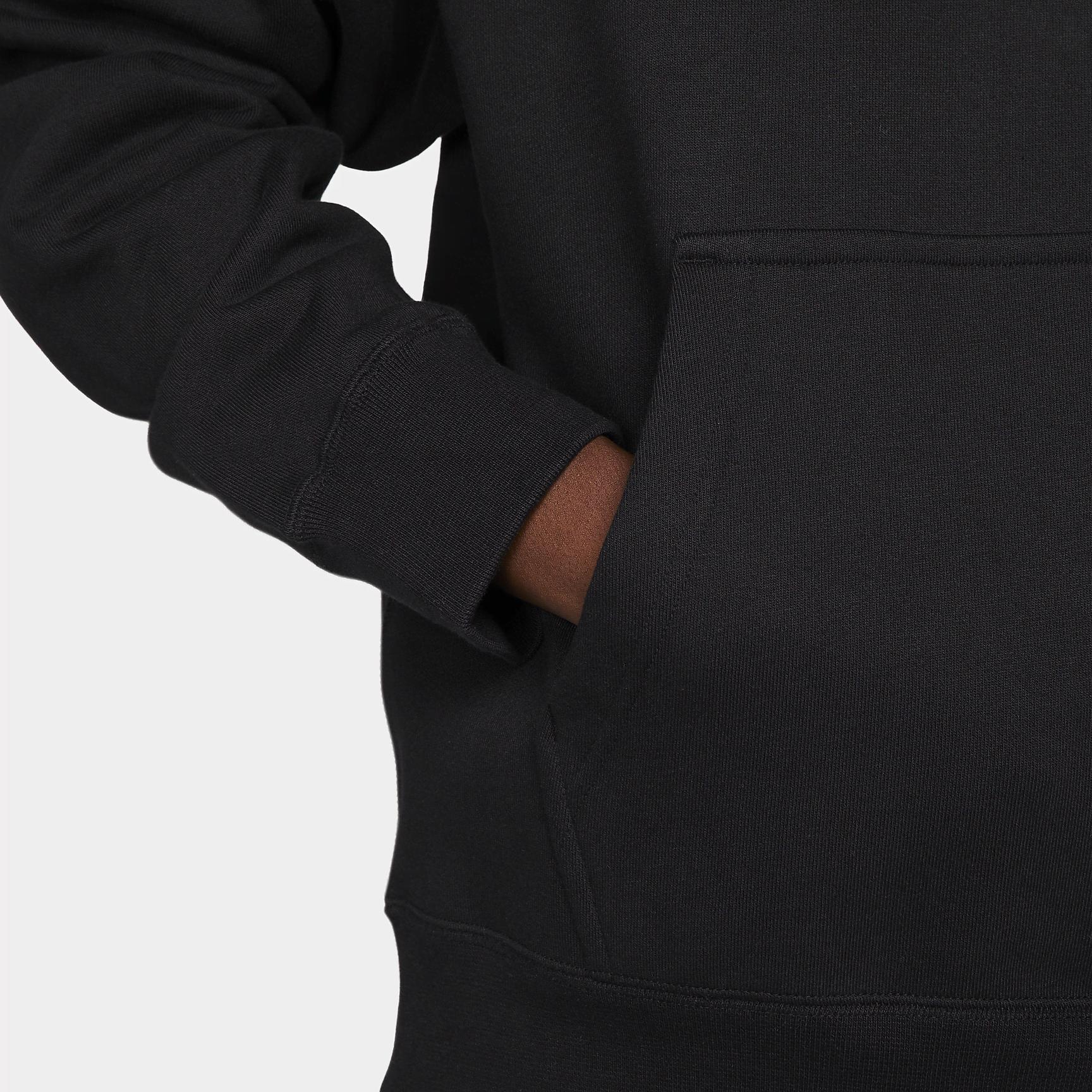 Nike Mens Solo Swoosh Fleece Pullover Hoodie | DX1355-010 Product Image