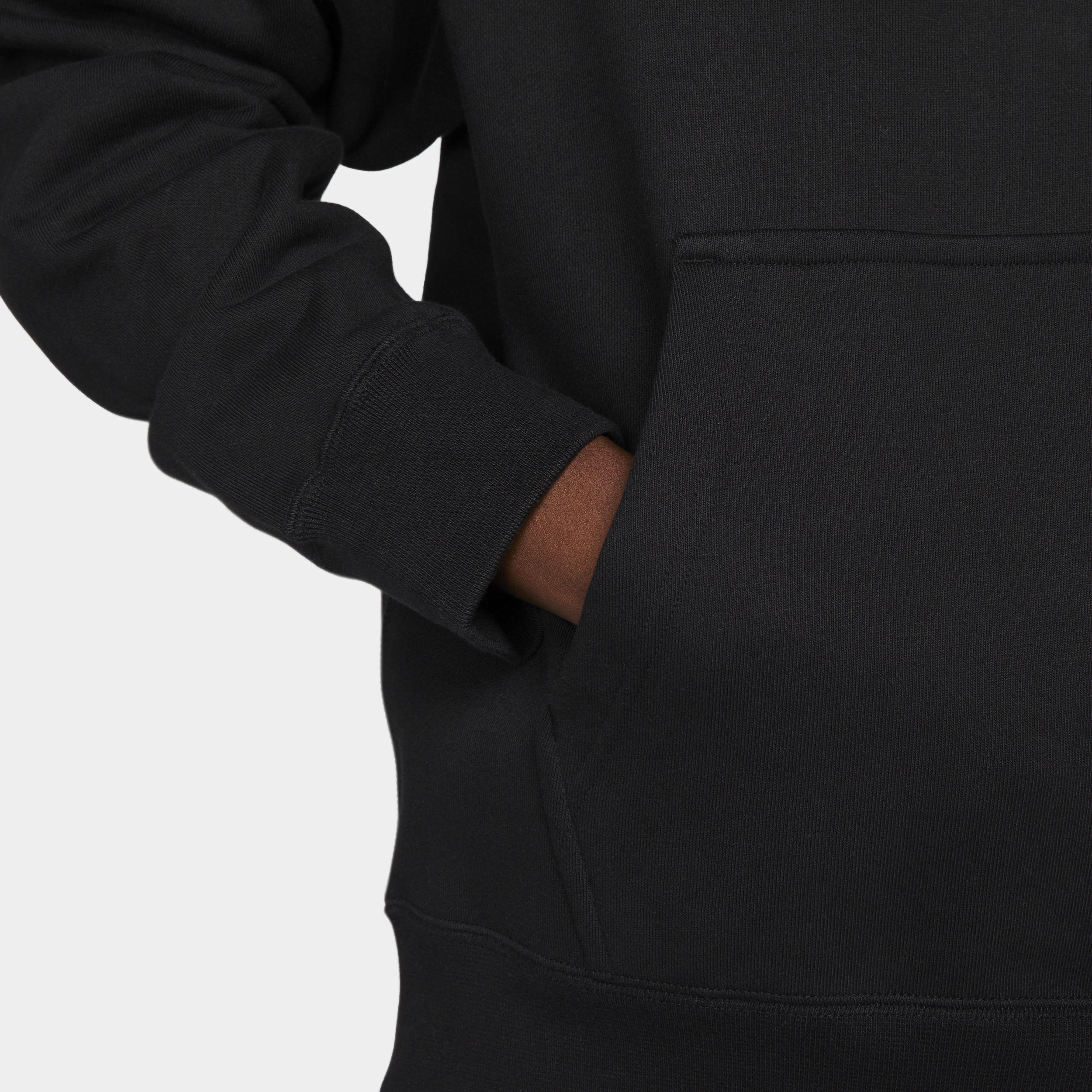 Nike Mens Solo Swoosh Fleece Pullover Hoodie | DX1355-010 Product Image