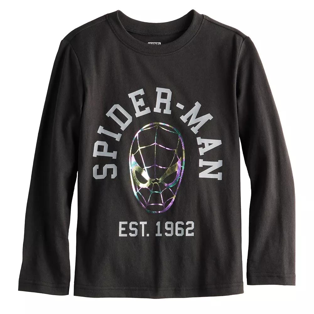 Boys 4-12 Jumping Beans® Marvel Spider-Man Est. 1962 Long Sleeve Graphic Tee, Boy's, Size: 8, Spider Man Foil Product Image