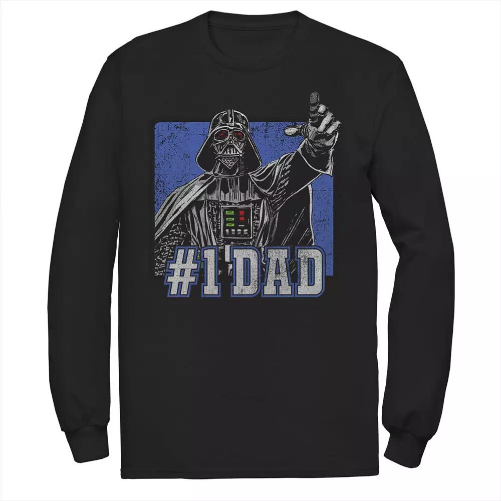 Men's Star Wars Darth Vader Number One Dad Father's Day Tee,  Product Image