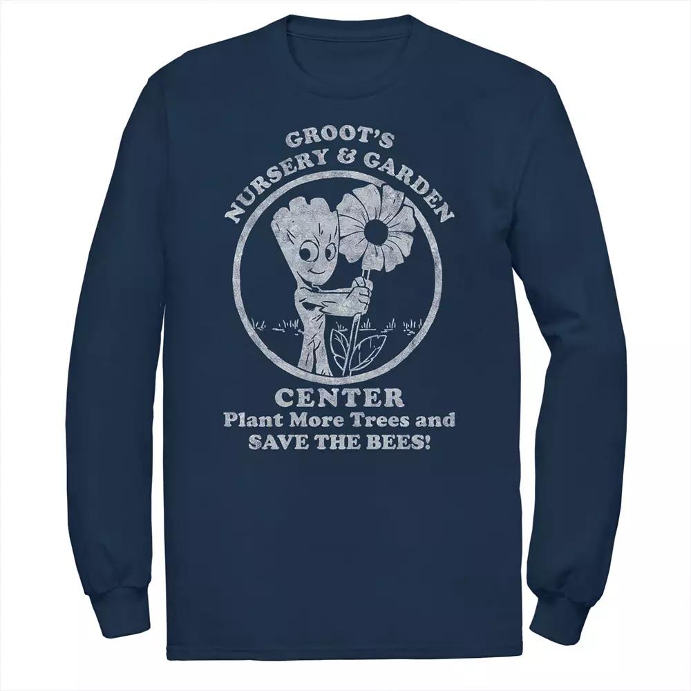 Big & Tall Marvel Guardians of the Galaxy Classic Groots Nursery & Garaden Center Logo Tee, Men's,  Product Image