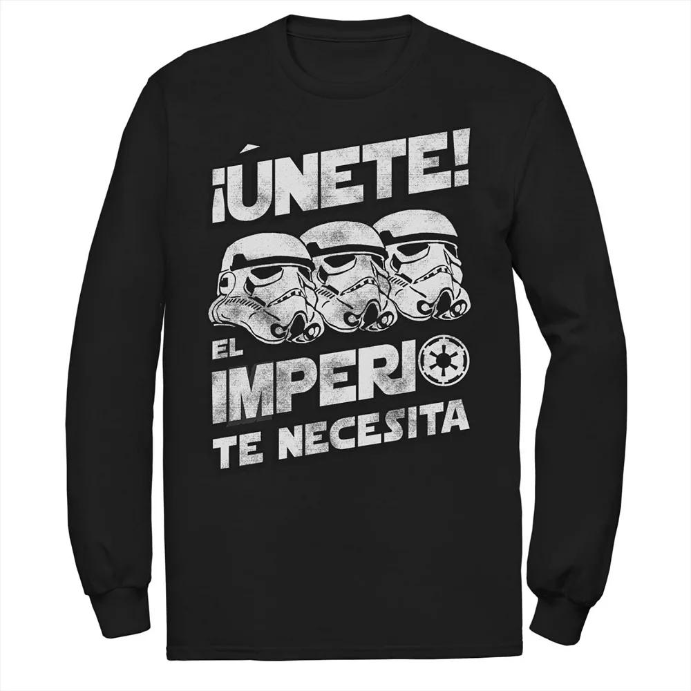 Men's Star Wars Unete El Imperio Te Necesita Stormtrooper Faded Portrait Tee,  Product Image