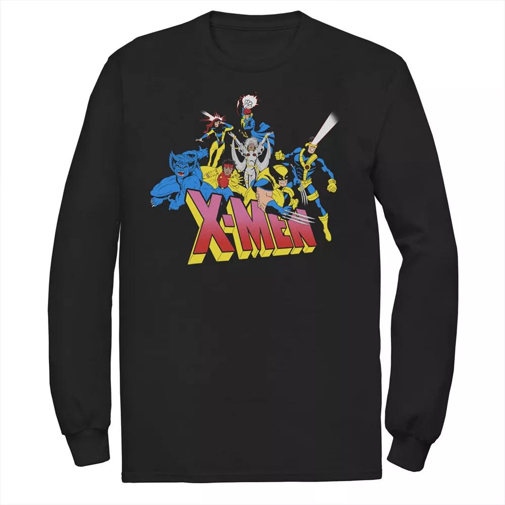 Men's Marvel Marvel X-Men Retro Group Logo Long Sleeve Graphic Tee,  Product Image