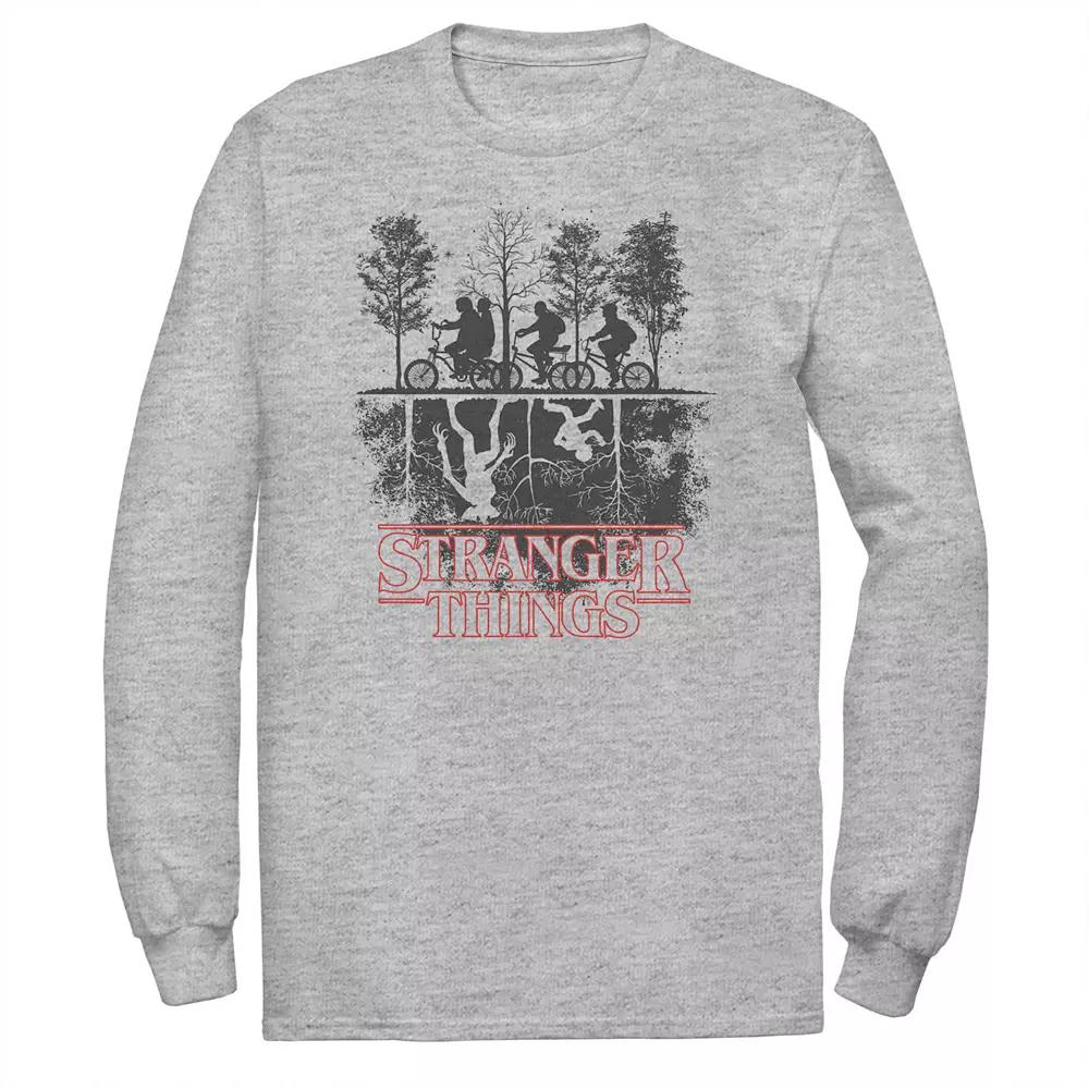 Big & Tall Stranger Things The Upside Down Long Sleeve Tee, Men's,  Product Image