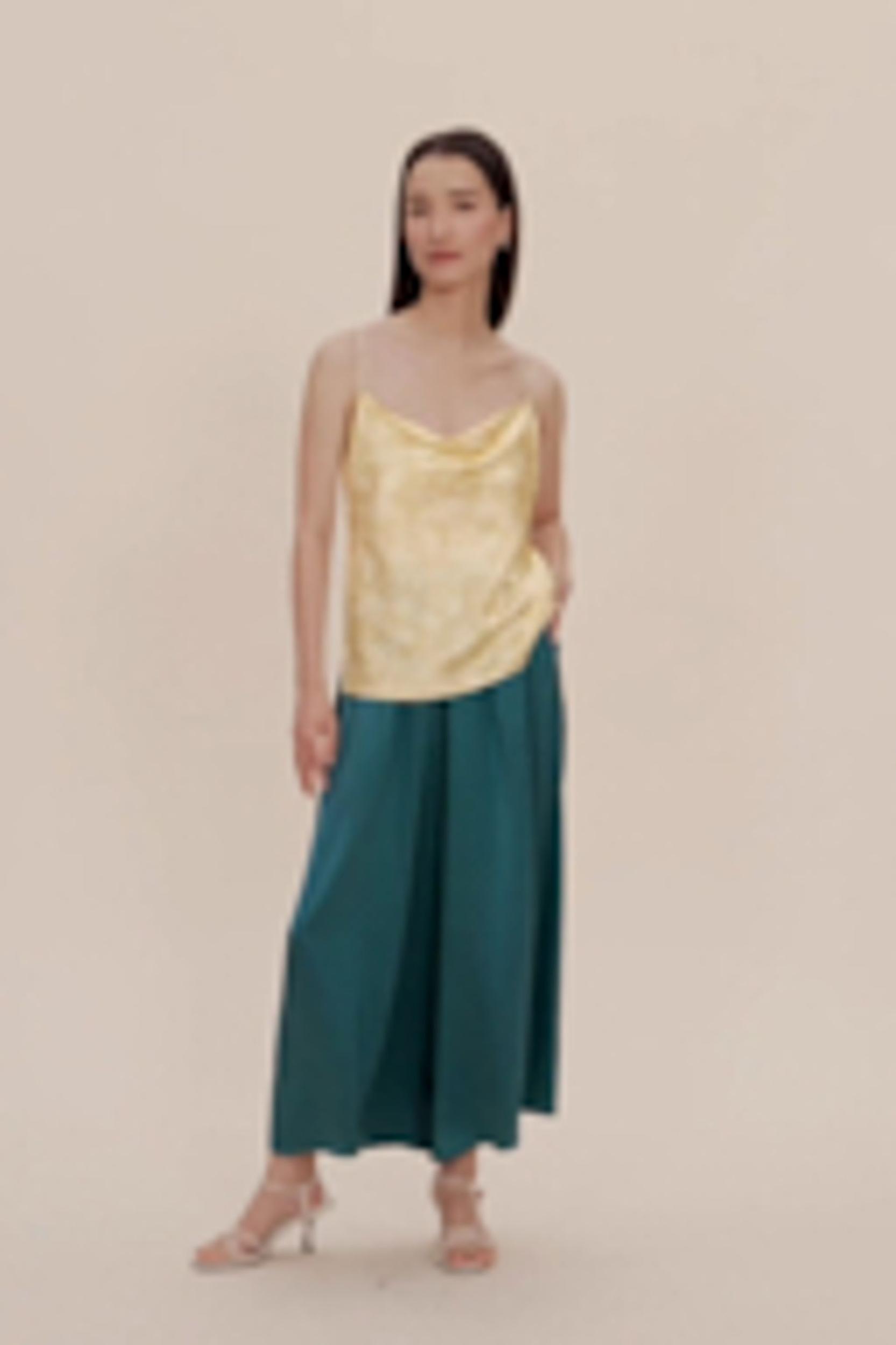 Shadow Print Cowl Neck Cami Product Image