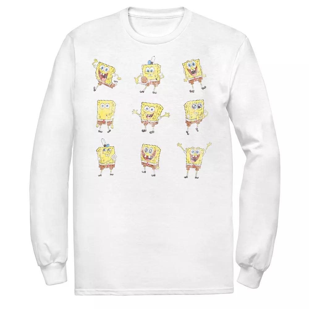 Men's Nickelodeon SpongeBob SquarePants Happy Poses Tee,  Product Image