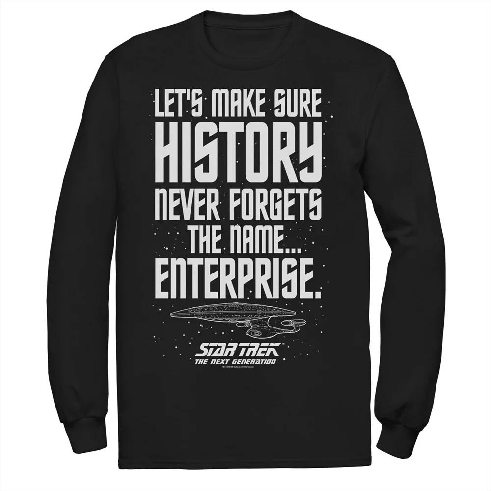 Men's Star Trek Next Generation Enterprise History Tee,  Product Image
