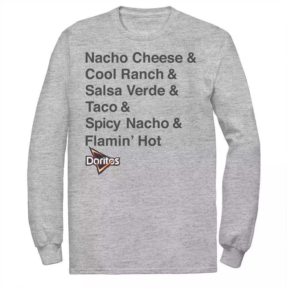Big & Tall Doritos Tortilla Chips Flavors Long Sleeve Graphic Tee, Men's,  Product Image