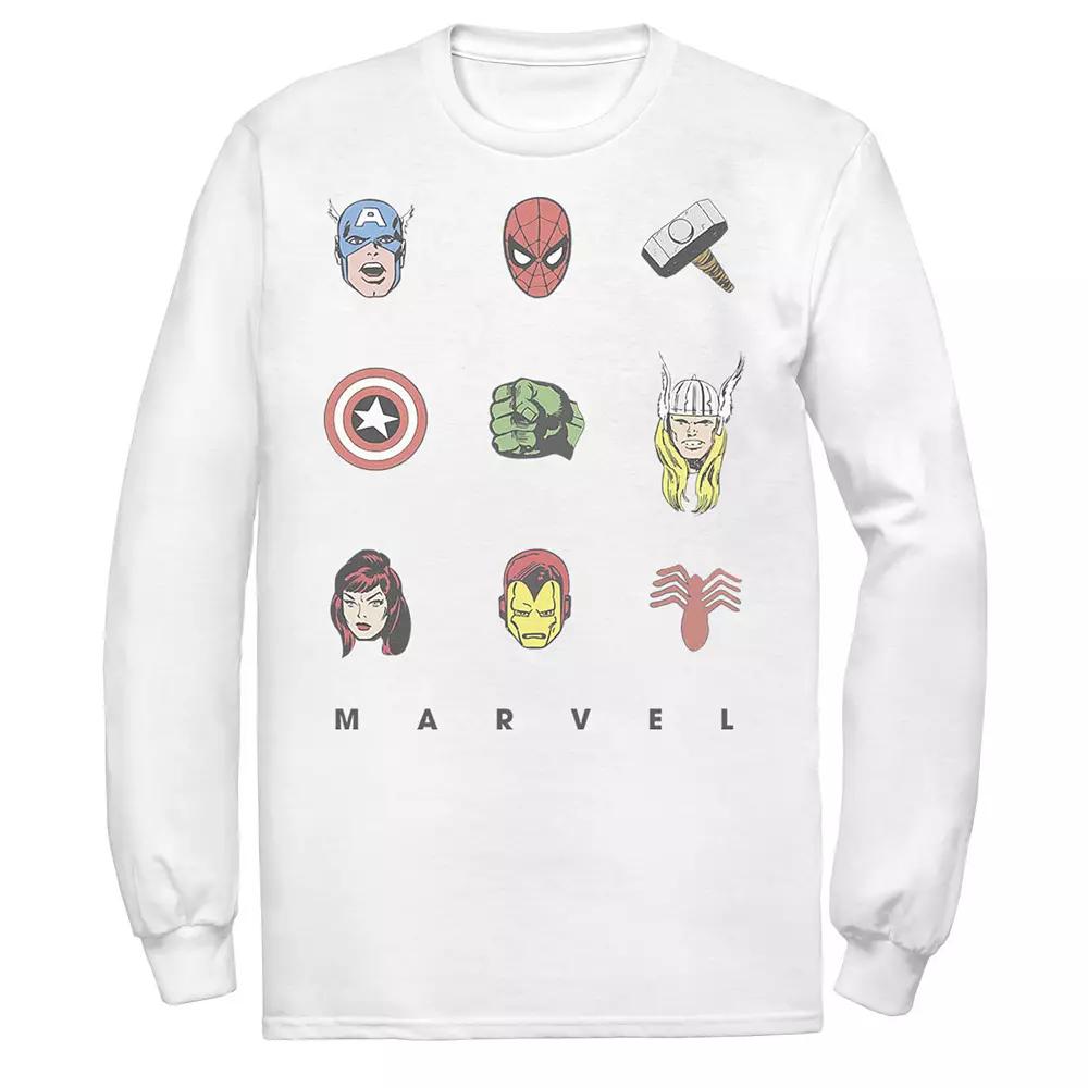Men's Marvel Avengers Retro Symbols Tee,  Product Image