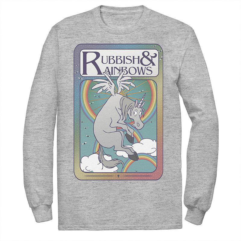 Disney / Pixar's Onward Men's Rubbish & Rainbows Card Tee, Size: Medium, Athletic Grey Product Image