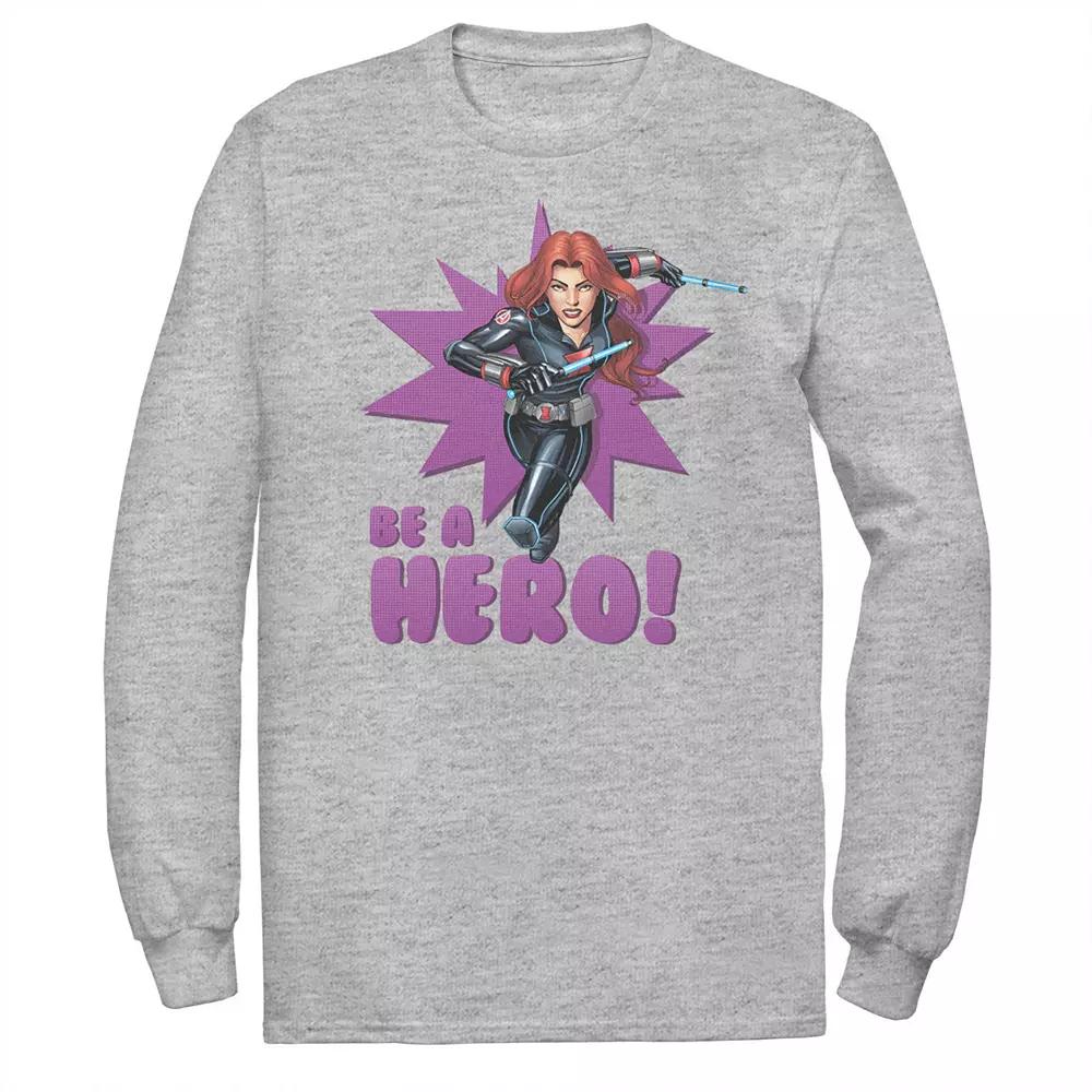Men's Marvel Black Widow Avengers Assemble BE A HERO! Tee,  Product Image