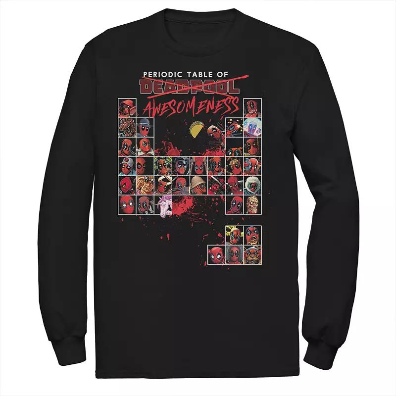 Men's Marvel Deadpool Periodic Table Of Awesomeness Tee,  Product Image