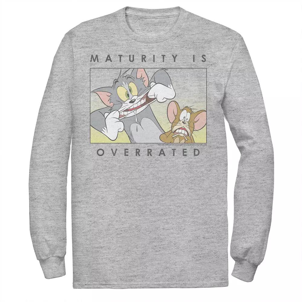 Men's Tom And Jerry Maturity Is Overrated Goofy Portrait Panel Tee,  Product Image