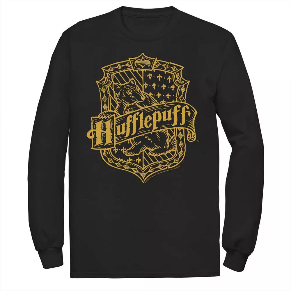 Men's Harry Potter Hufflepuff Dark Detailed Crest Tee,  Product Image