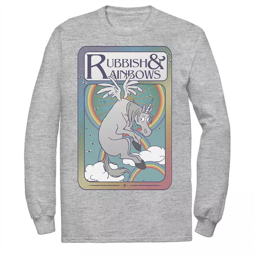 Disney / Pixar's Onward Men's Rubbish & Rainbows Card Tee, Size: Medium, Athletic Grey Product Image