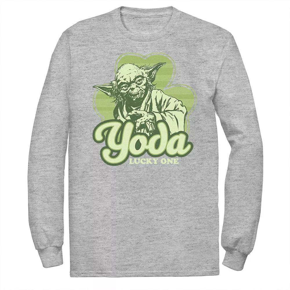 Men's Star Wars Yoda Lucky One Clover St Patrick's Day Tee,  Product Image