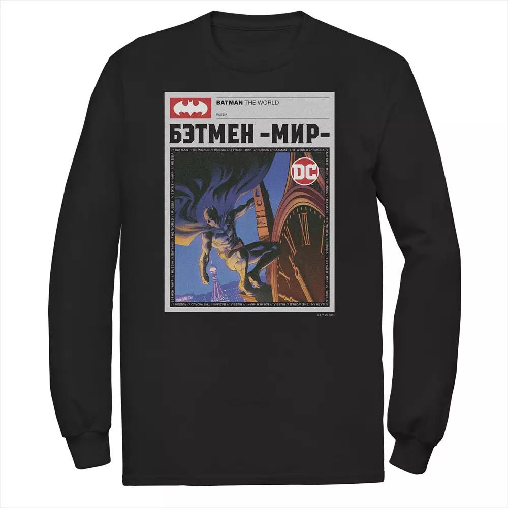 Big & Tall DC Comics Batman: The World News Poster Tee, Men's,  Product Image