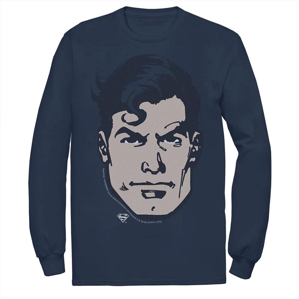 Men's DC Comics Superman Large Chest Portrait Tee, Size: Small, Blue Product Image