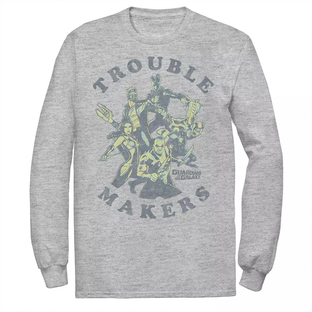 Men's Marvel Guardians Of The Galaxy Trouble Makers Tee, Size: XXL, Athletic Grey Product Image