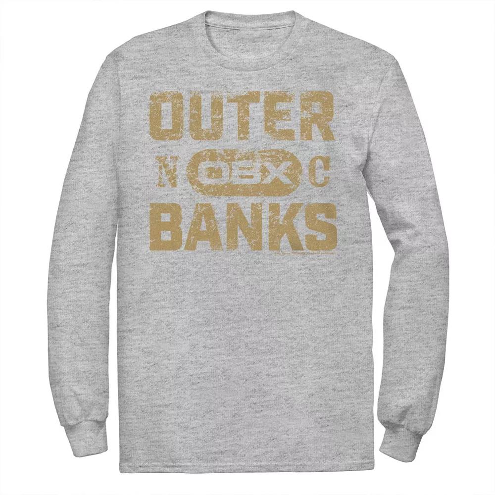 Big & Tall Outer Banks Gold Hue Distressed Logo Graphic Tee, Men's,  Product Image