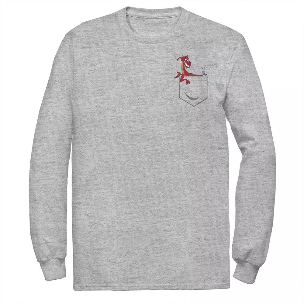 Men's Disney's Mulan Mushu Left Chest Pocket Tee,  Product Image
