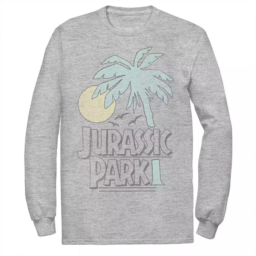 Men's Jurassic Park Palm Tree Sunset Logo Tee,  Product Image